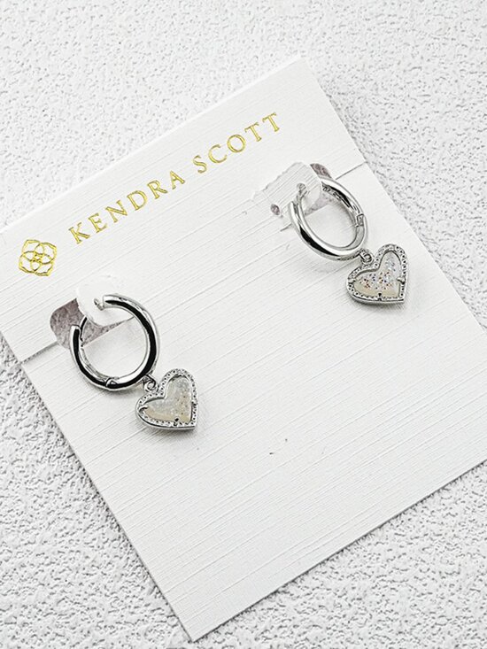 Kendra Scott Heart Crystal Spike Earrings - Picture 1 of 1